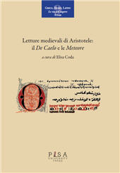E-book, Letture medievali di Aristotele : il De caelo e le Meteore, Pisa University Press