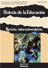 Fascicule, Historia de la educación : revista interuniversitaria : 41, 2022, Ediciones Universidad de Salamanca