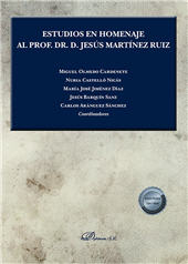 E-book, Estudios en homenaje al Prof. Dr. D. Jesús Martínez Ruiz, Dykinson