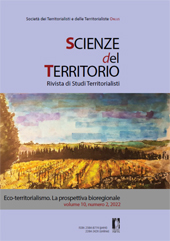 Fascículo, Scienze del Territorio : rivista di Studi Territorialisti : 10, 2, 2022, Firenze University Press