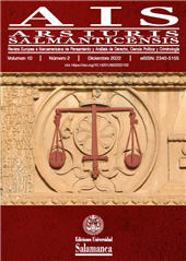 Fascicolo, AIS : Ars Iuris Salmanticensis : 10, 2, 2022, Ediciones Universidad de Salamanca