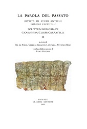 Artículo, Un romanzo filosofico : il Giuliano di Gore Vidal, L.S. Olschki