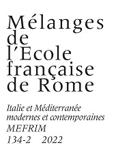 Article, Introduction : histoire croisée entre religion et humanitaire, École française de Rome
