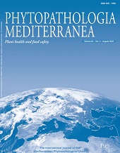 Issue, Phytopathologia mediterranea : 61, 2, 2022, Firenze University Press