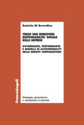 E-book, Verso una rinnovata responsabilità sociale delle imprese : governance, performance e modelli di accountability nelle benefit corporations, Franco Angeli