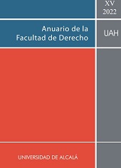 Fascicolo, Anuario de la Facultad de derecho de la Universidad de Alcalá : XV, 2022, Dykinson