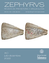 Fascicule, Zephyrus : revista de prehistoria y arqueología : XC, 2, 2022, Ediciones Universidad de Salamanca