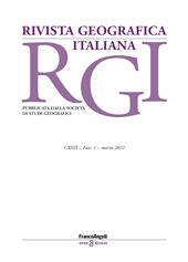 Fascículo, Rivista geografica italiana : CXXIX, 1, 2022, Franco Angeli