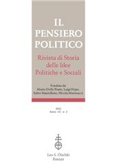 Heft, Il pensiero politico : rivista di storia delle idee politiche e sociali : LV, 2, 2022, L.S. Olschki