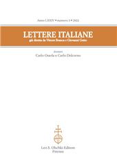 Article, Dante et Pasolini : legs, leçon, dette, emprunt, pastiche, L.S. Olschki