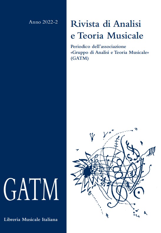 Issue, Rivista di Analisi e Teoria Musicale : XXVIII, 2, 2022, Gruppo Analisi e Teoria Musicale (GATM)  ; Lim editrice