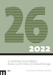 Fascicule, Il capitale culturale : studies on the value of cultural heritage : 26, 2, 2022, EUM-Edizioni Università di Macerata