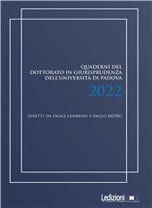 E-book, Quaderni del dottorato in giurisprudenza dell'Università di Padova 2022, Ledizioni