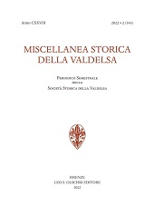 Issue, Miscellanea storica della Valdelsa : 343, 2, 2022, L.S. Olschki