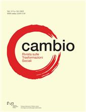 Issue, Cambio : rivista sulle trasformazioni sociali : 24, 1, 2022, Firenze University Press