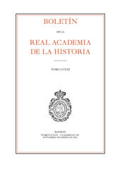 Fascicule, Boletín de la Real Academia de la Historia : CCXIX, III, 2022, Real Academia de la Historia