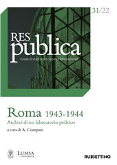 Artículo, Introduzione : Roma 1943-1944 : fonti e percorsi per ricostruire un laboratorio politico, Rubbettino