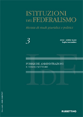 Fascicolo, Istituzioni del federalismo : rivista di studi giuridici e politici : XLIII, 3, 2022, Rubbettino