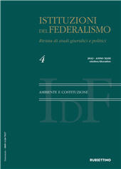 Fascicule, Istituzioni del federalismo : rivista di studi giuridici e politici : XLIII, 4, 2022, Rubbettino