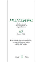 Fascículo, Francofonia : studi e ricerche sulle letterature di lingua francese : 83, 2, 2022, L.S. Olschki