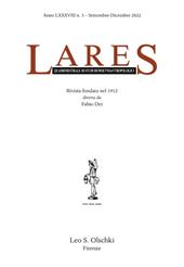 Articolo, Hugo Schuchardt e lo studio delle strutture metriche, retoriche e testuali del canto lirico-monostrofico italiano, L.S. Olschki