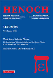Fascículo, Henoch : studi storico-testuali su giudaismo e cristianesimo in età antica e medievale : 44, 2, 2022, Editrice Morcelliana