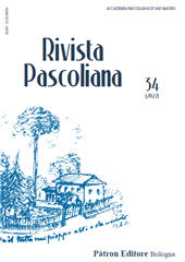Artículo, Quando Pascoli dava lezioni private a Massa e a Livorno : due prose disperse e il primo nucleo dell'Èra Nuova, Patron