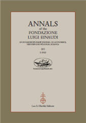 Issue, Annals of the Fondazione Luigi Einaudi : an Interdisciplinary Journal of Economics, History and Political Science : LVI, 2, 2022, L.S. Olschki