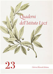 Fascículo, Quaderni dell'Istituto Liszt : 23, 2023, Libreria musicale italiana