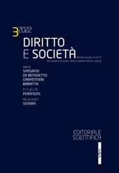 Heft, Diritto e società : 3, 2022, Editoriale Scientifica