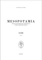 Fascicolo, Mesopotamia : rivista di archeologia, epigrafia e storia orientale antica : LVIII, 2023, Apice libri