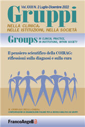 Artículo, Gruppi in formazione : uno spazio trasformativo tra nodi e snodi del processo diagnostico, Franco Angeli