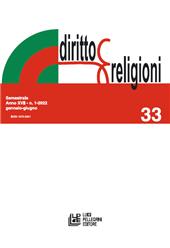 Fascicolo, Diritto e religioni : 33, 1, 2022, Pellegrini