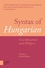 E-book, Syntax of Hungarian : Coordination and Ellipsis, Amsterdam University Press