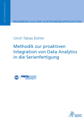 E-book, Methodik zur proaktiven Integration von Data Analytics in die Serienfertigung, Apprimus Wissenschaftsverlag