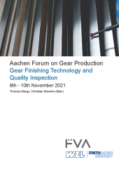 E-book, Aachen Forum on Gear Production : Gear Finishing Technology and Quality Inspection  9th - 10th November 2021, Apprimus Wissenschaftsverlag