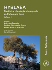 E-book, Hyblaea : Studi di archeologia e topografia dell'altopiano ibleo, Archaeopress