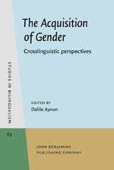 E-book, The Acquisition of Gender, John Benjamins Publishing Company