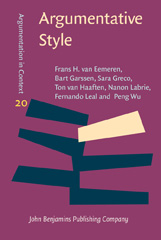 E-book, Argumentative Style, Eemeren, Frans H., John Benjamins Publishing Company