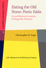 eBook, Dating the Old Norse Poetic Edda, Sapp, Christopher D., John Benjamins Publishing Company