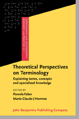 eBook, Theoretical Perspectives on Terminology, John Benjamins Publishing Company