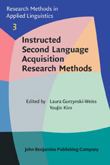 E-book, Instructed Second Language Acquisition Research Methods, John Benjamins Publishing Company
