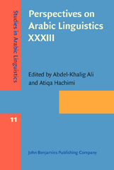 E-book, Perspectives on Arabic Linguistics XXXIII, John Benjamins Publishing Company