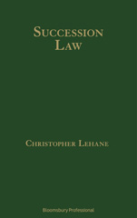 E-book, Succession Law, Lehane, Christopher, Bloomsbury Publishing