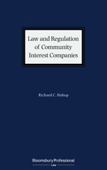 E-book, Law and Regulation of Community Interest Companies, Bloomsbury Publishing