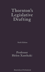 E-book, Thornton's Legislative Drafting, Bloomsbury Publishing