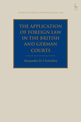 E-book, The Application of Foreign Law in the British and German Courts, Bloomsbury Publishing