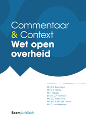 E-book, Commentaar & Context Wet open overheid, Koninklijke Boom uitgevers