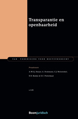 E-book, Transparantie en openbaarheid : Preadviezen, Koninklijke Boom uitgevers