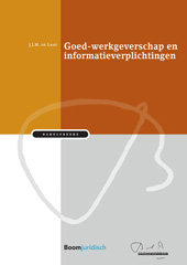 E-book, Goed-werkgeverschap en informatieverplichtingen, Koninklijke Boom uitgevers